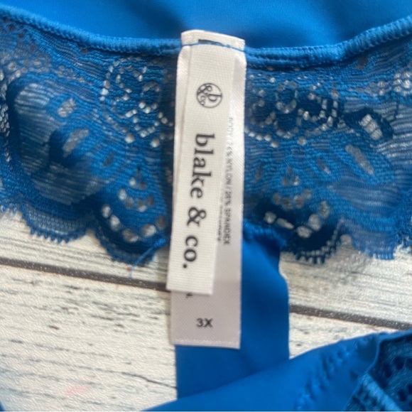 Blake & Co Plus Size 3 Pair Nylon Spandex Lace Thongs  3X NEW - Picture 13 of 15